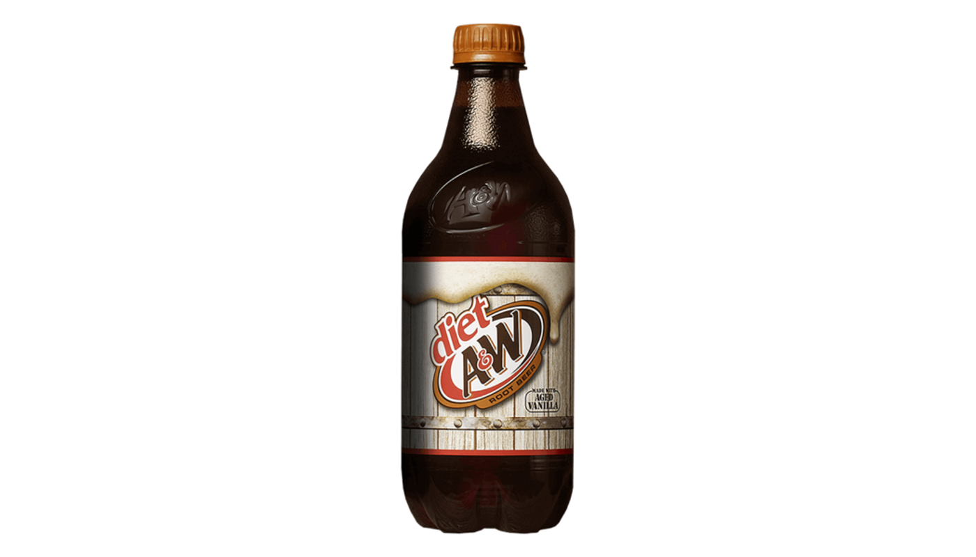 Order Diet A & W Root Beer Caffeine Free 20 oz Bottle food online from Country Cousins Liquor & Jr Market store, Sylmar on bringmethat.com