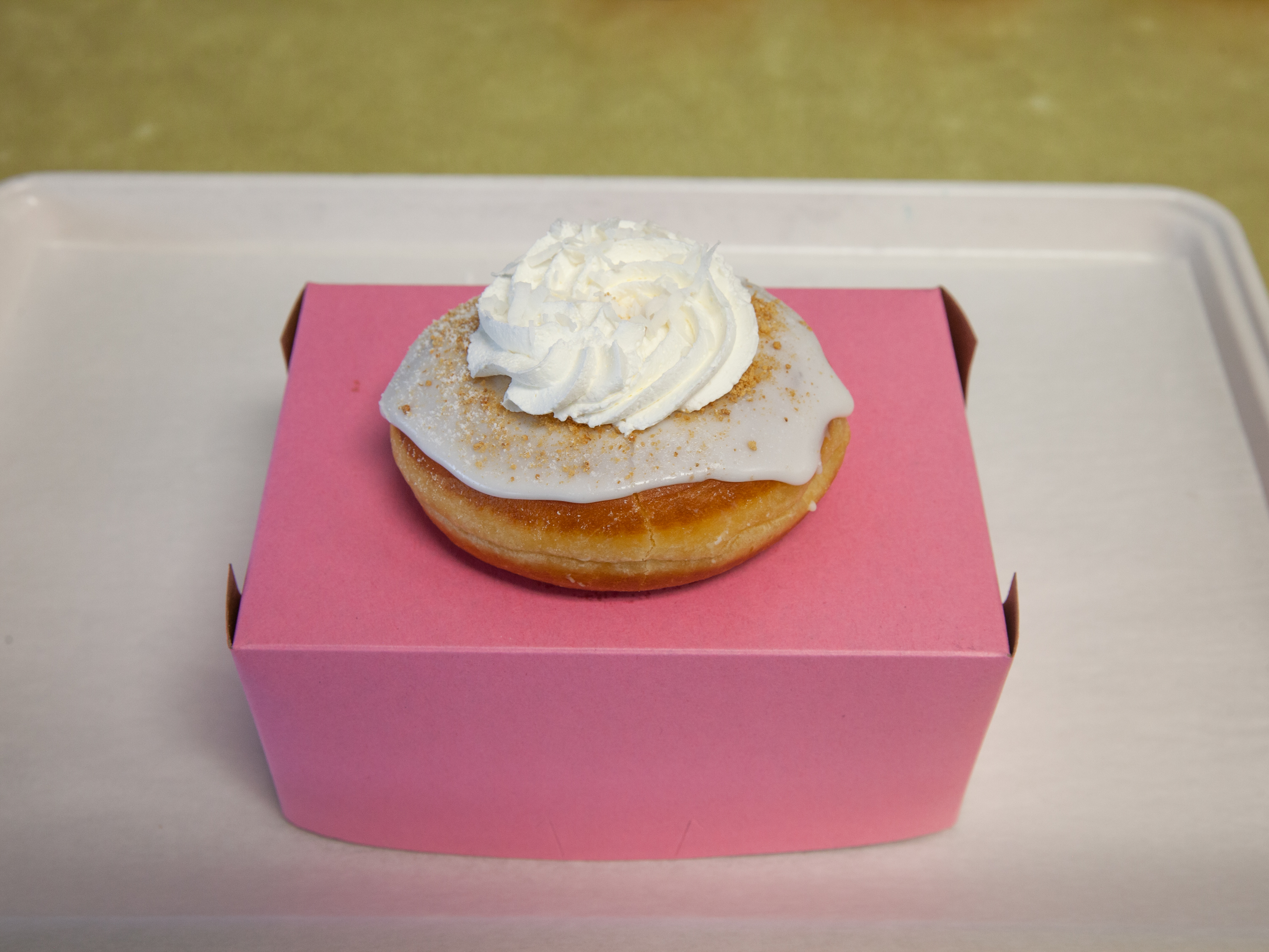 Order Banana Cream Pie Donut food online from Donut Boy store, Salt Lake City on bringmethat.com