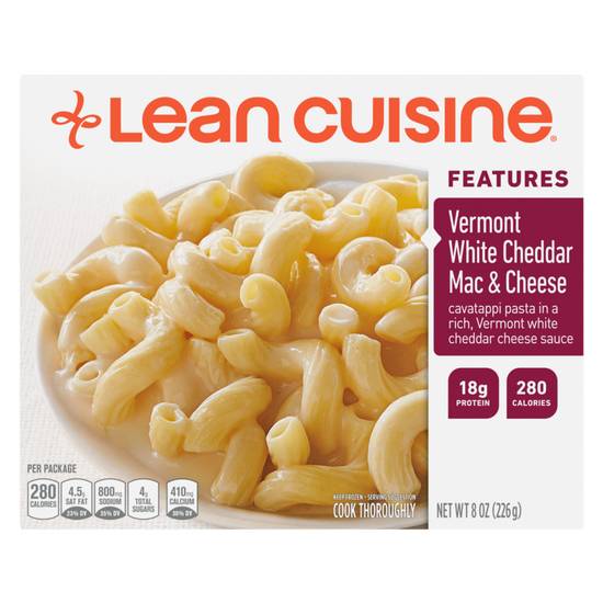 Order Lean Cuisine Frozen Vermont White Cheddar Mac & Cheese Meal 8oz food online from Everyday Needs by Gopuff store, San Leandro on bringmethat.com