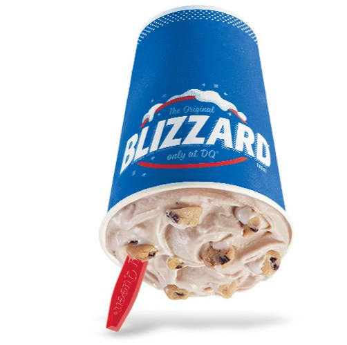 Order Chocolate Chip Cookie Dough Blizzard Treat food online from Dairy Queen store, Alpharetta on bringmethat.com