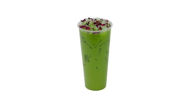 Order Cold Rose Water Matcha w/ Milk** food online from Junbi store, Rowland Heights on bringmethat.com