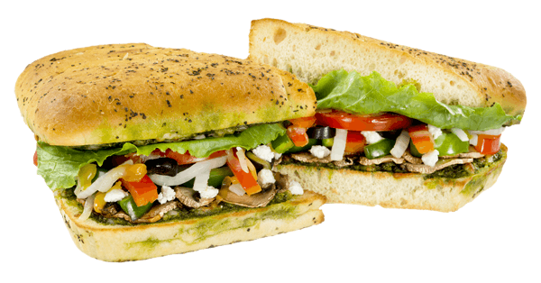 Order Mediterranean Veggie Sandwich - Sandwich food online from Sarpino's Pizzeria store, Chicago on bringmethat.com