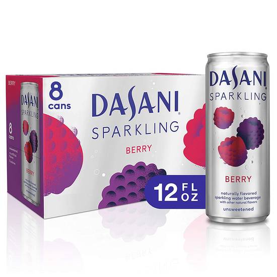 Order Dasani Sparkling Water Berry Zero Calories Pack Of 8 food online from Deerings Market store, Traverse City on bringmethat.com