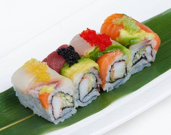Order R35. Rainbow Roll food online from My Sushi Japanese Restaurant store, Middle Village on bringmethat.com