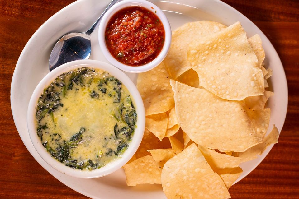 Order Spinach & Artichoke Dip food online from Hefner Grill store, Oklahoma City on bringmethat.com