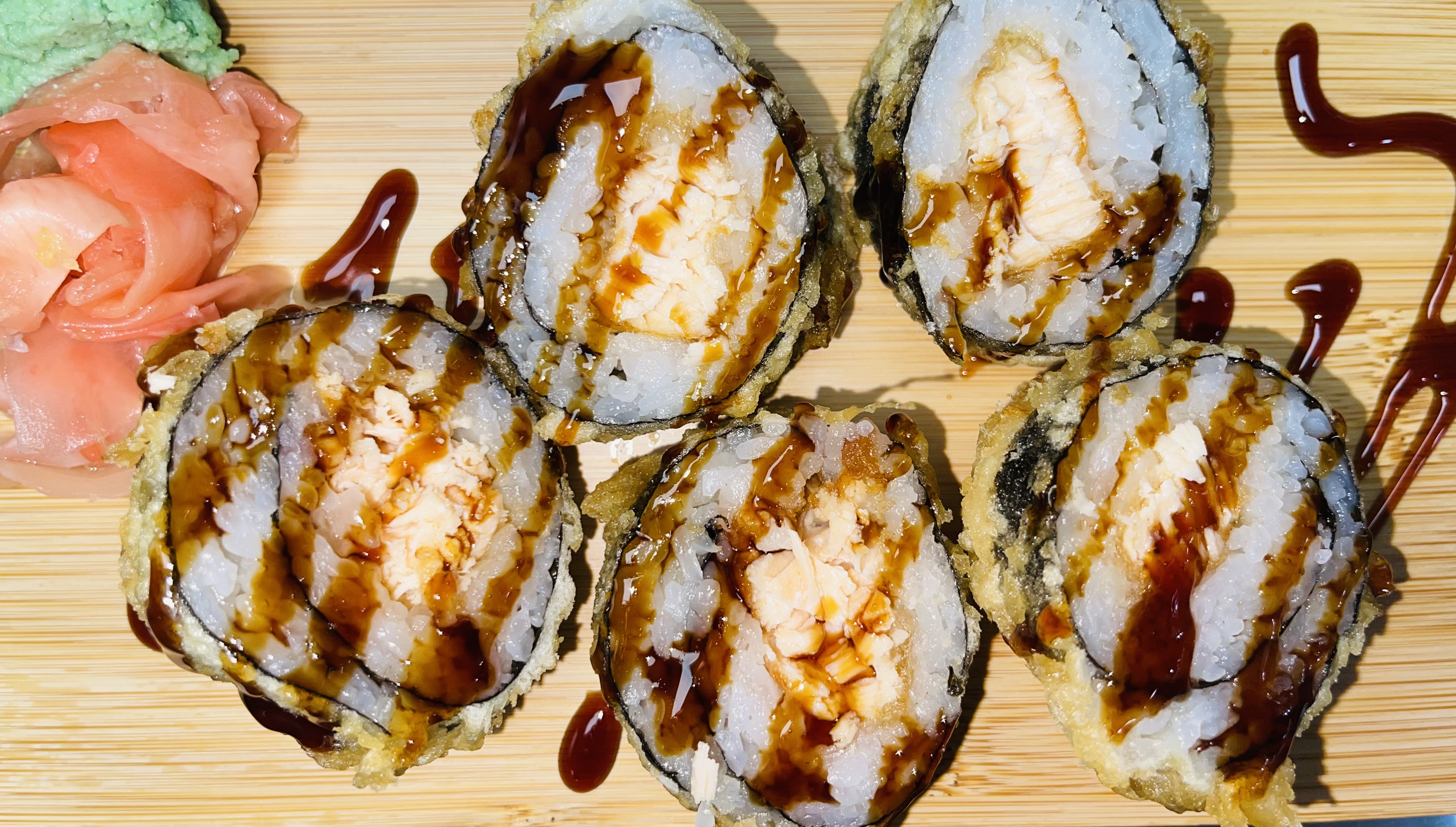 Order Fried Salmon Roll  food online from Sakura Express store, New Carrollton on bringmethat.com