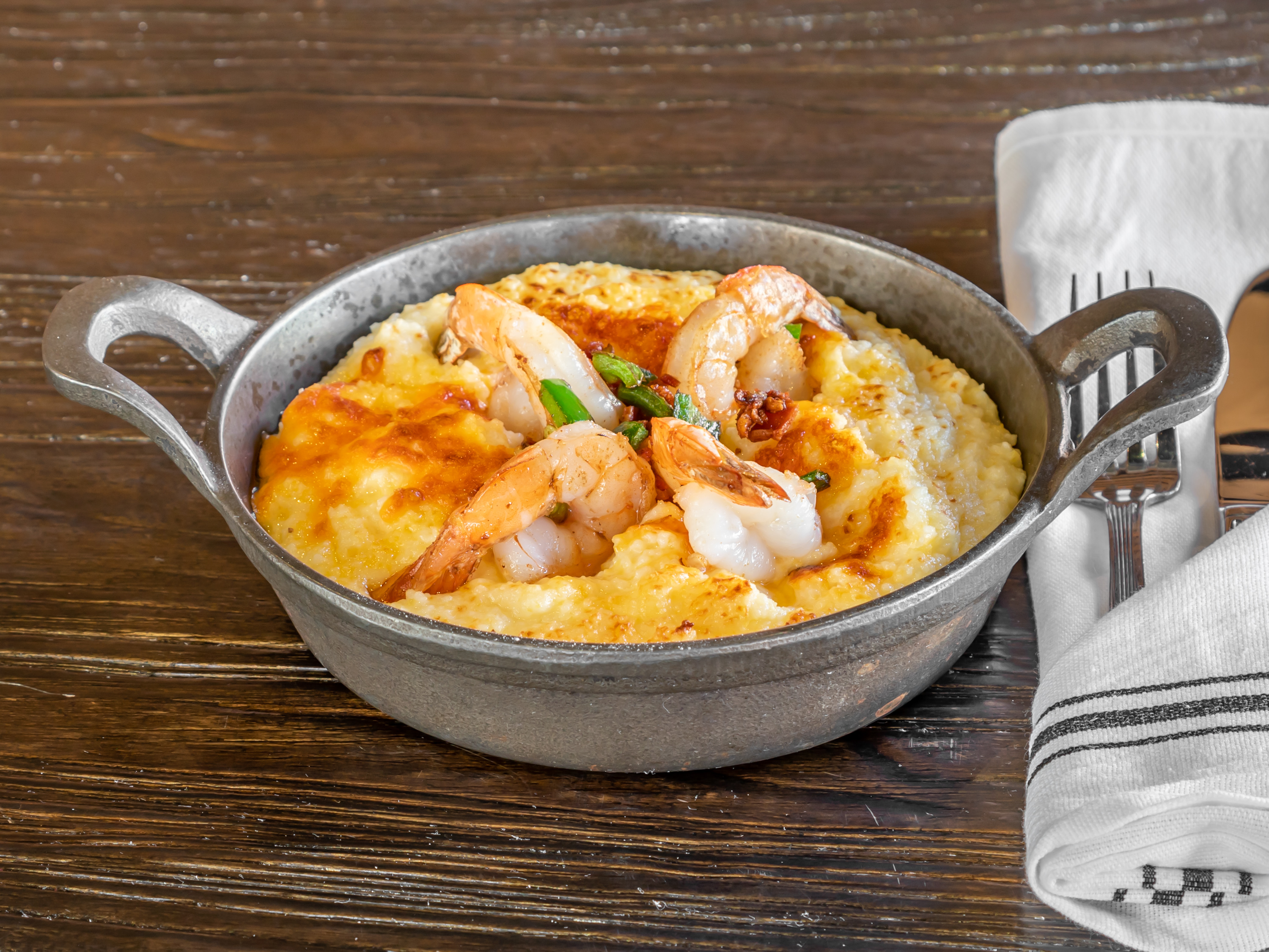 Order Jumbo Shrimp and Grits food online from Blvd Bistro Of Harlem store, New York on bringmethat.com