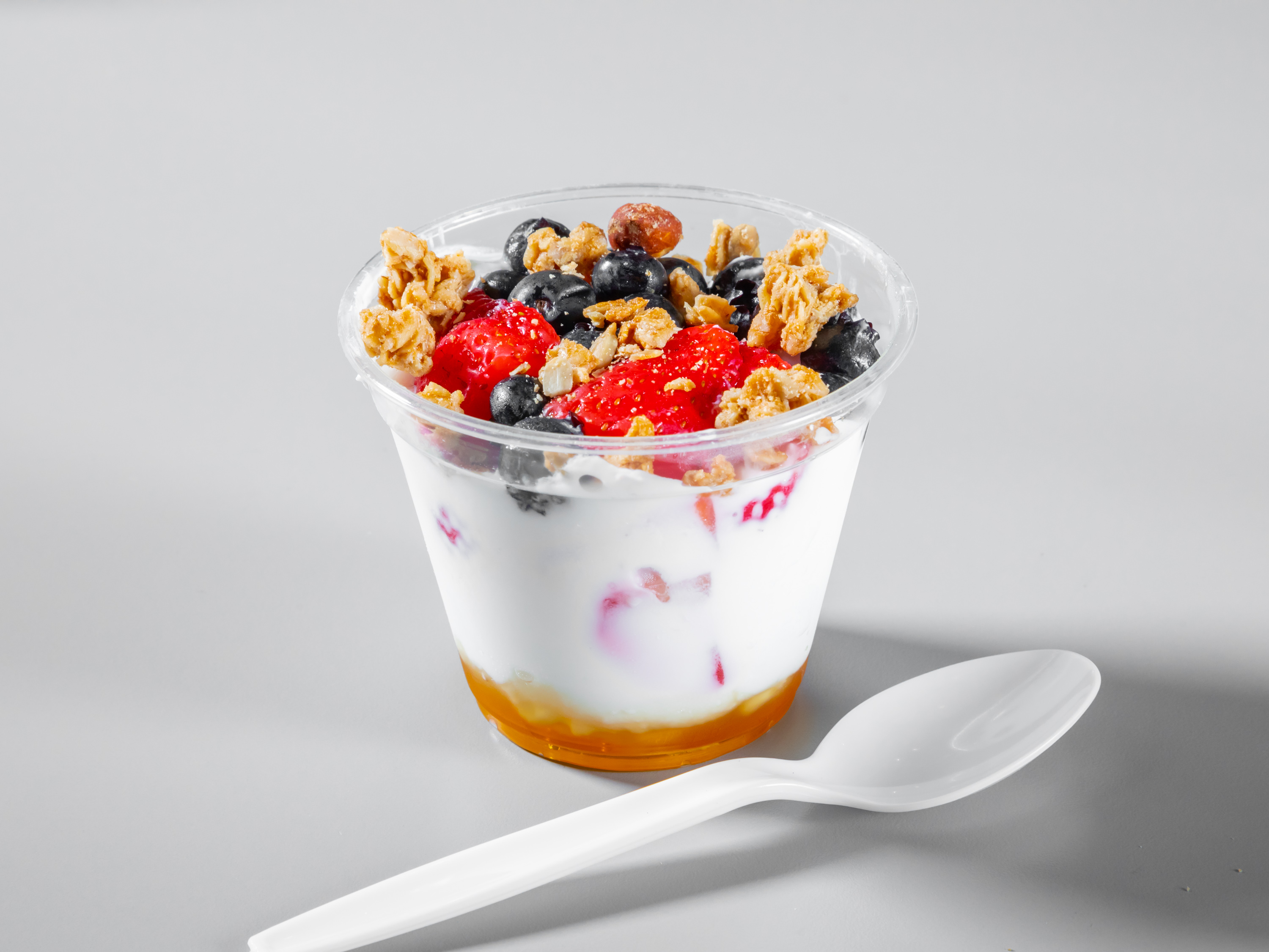 Order Yogurt, Berry & Granola Parfait food online from La Boulangerie San Francisco store, Irvine on bringmethat.com