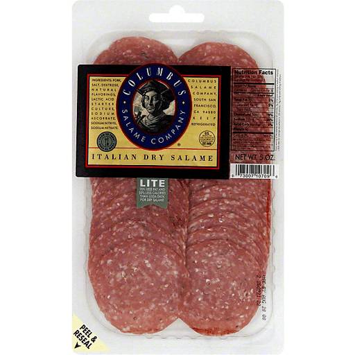Order Columbus Lite Salami 5oz food online from Everyday Needs by Gopuff store, Costa Mesa on bringmethat.com