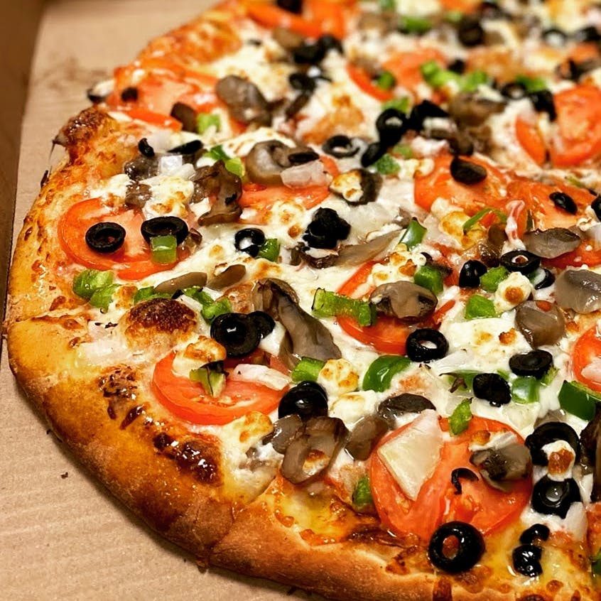 Order Veggie Pizza - Small 10" (6 Slices) food online from Pizzaroma store, Toledo on bringmethat.com