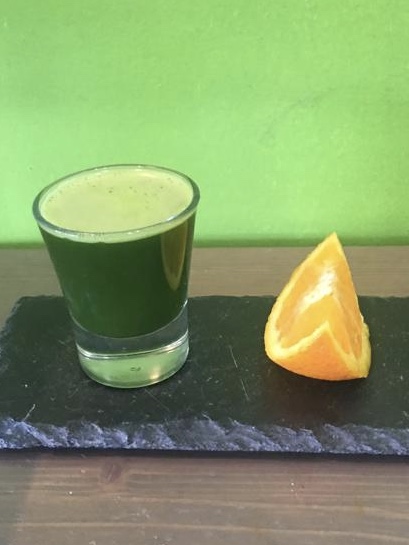 Order Wheat Grass Shot food online from The Smoothie Stop store, La Canada Flintridge on bringmethat.com