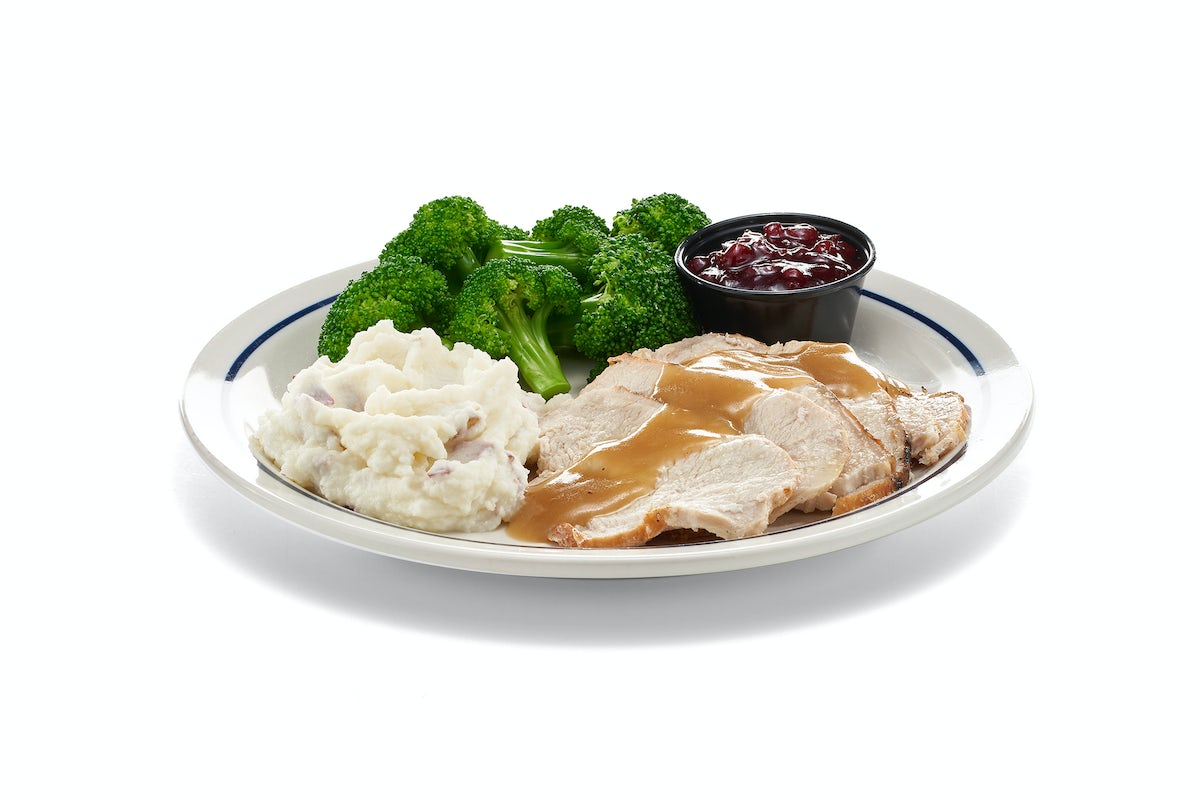 Order 55+ Roasted Turkey Dinner  food online from Ihop store, Woods Cross on bringmethat.com