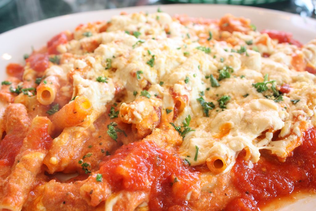 Order Vegan Baked Ziti food online from 3 Brothers Pizza Cafe store, Farmingdale on bringmethat.com