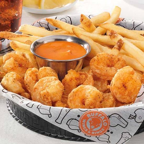 Order Old Bay Fried Shrimp Basket food online from Wings And Rings store, Milford on bringmethat.com