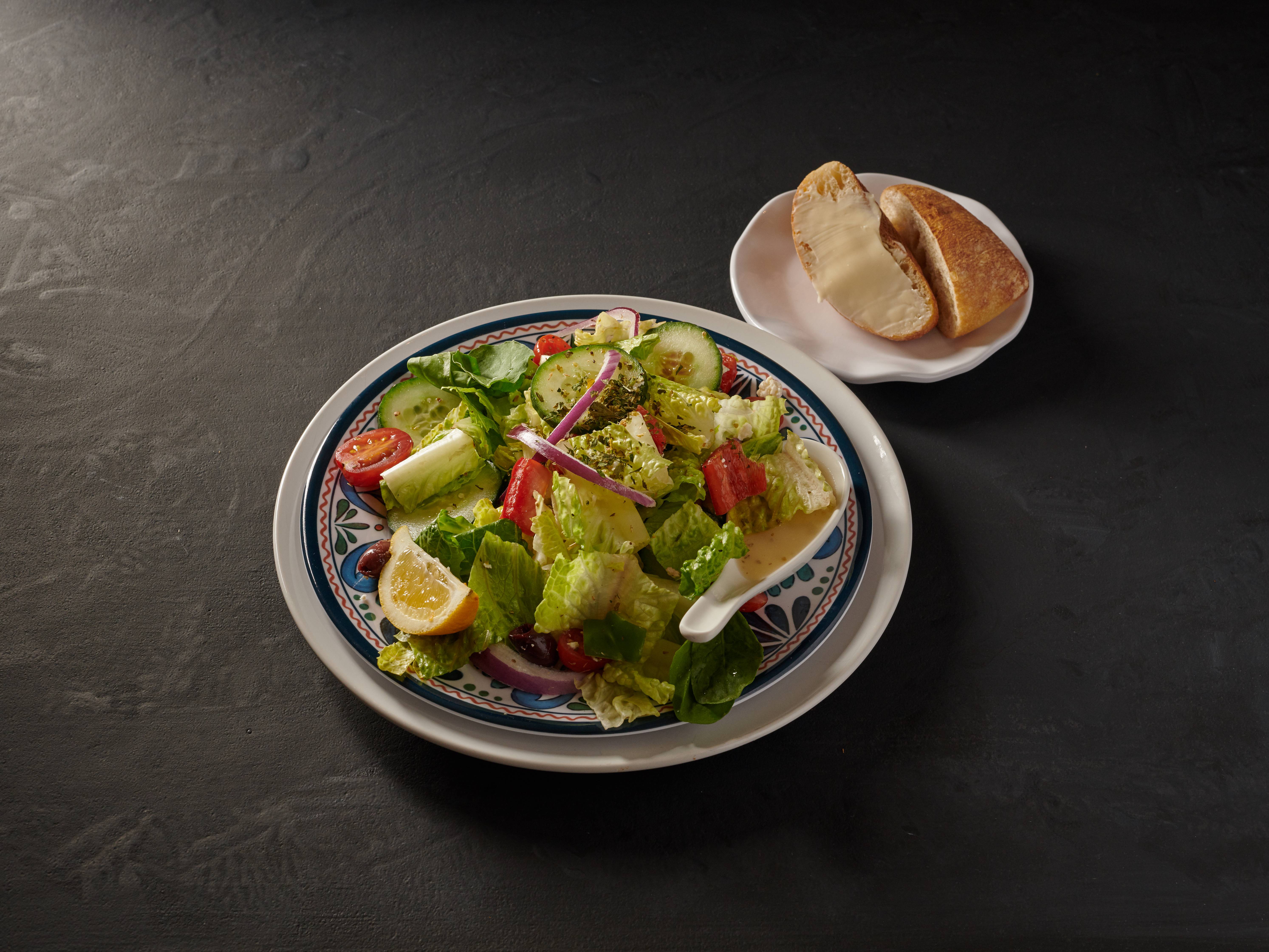Order Greek Salad food online from Trio Restaurant store, Washington on bringmethat.com