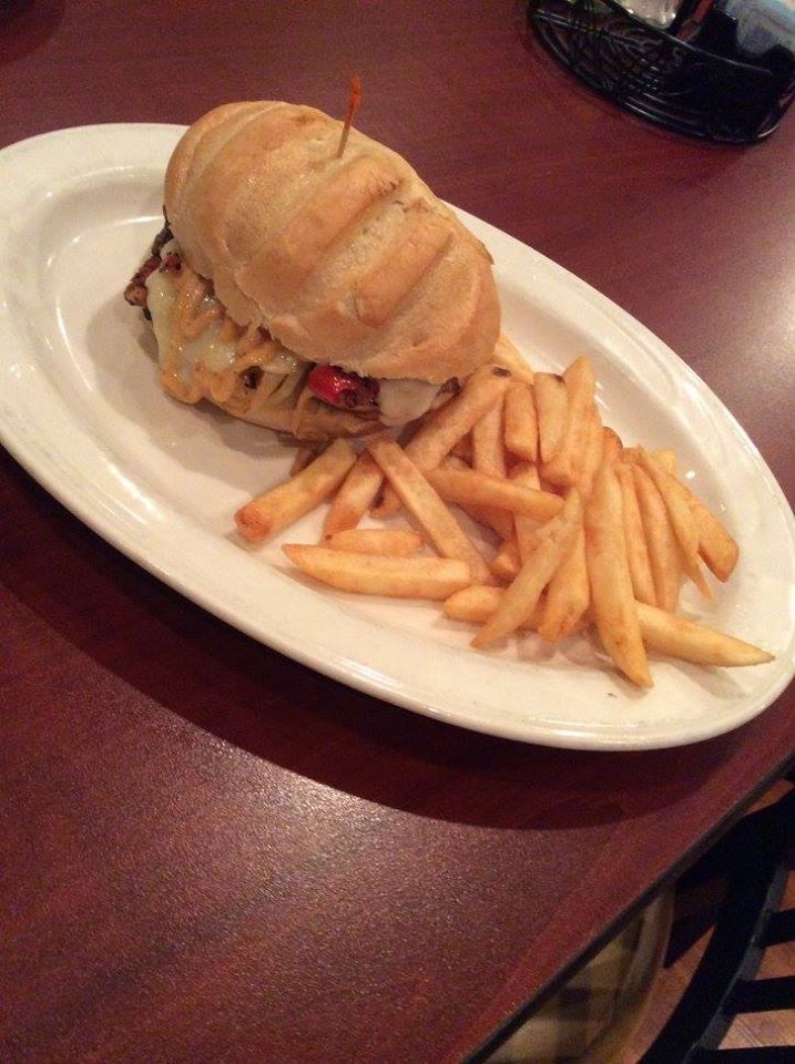 Order Travis' Swiss Burger food online from Dukes Cafe store, Donora on bringmethat.com