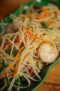 Order Green Papaya Salad with Shrimp food online from Berkeley Thai House store, Berkeley on bringmethat.com