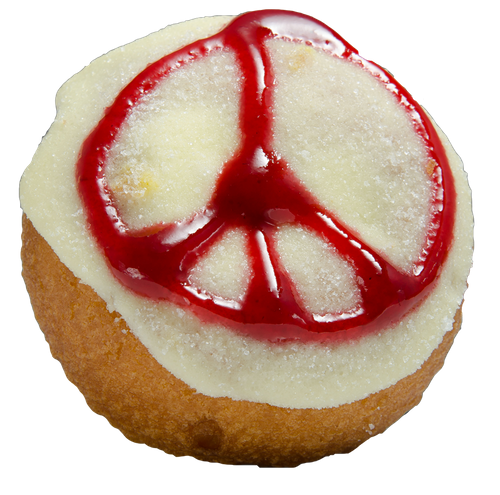 Order Raspberry Lemonade Donut food online from Peace Love & Little Donuts store, Covington on bringmethat.com