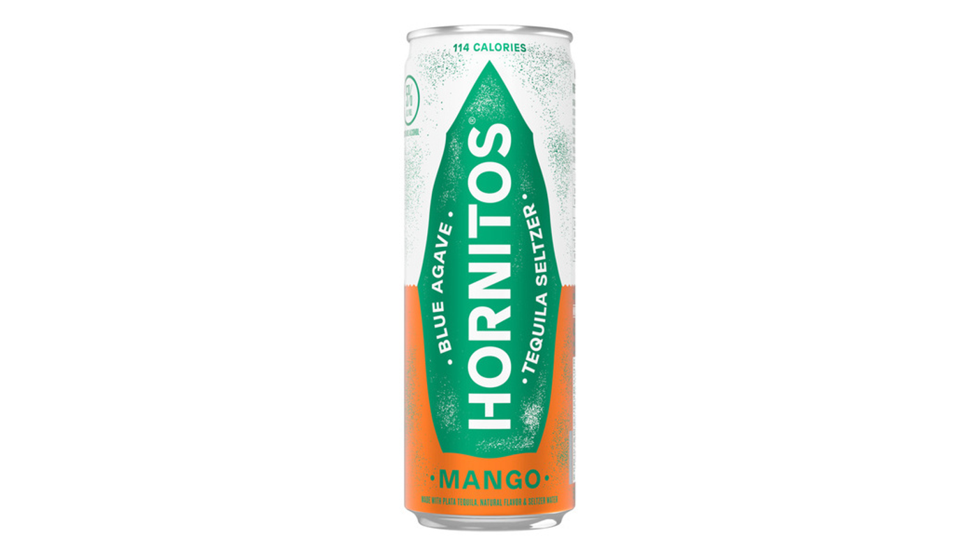 Order Hornitos Mango Tequila Seltzer 4x 12oz Cans food online from Circus Liquor store, Los Angeles on bringmethat.com