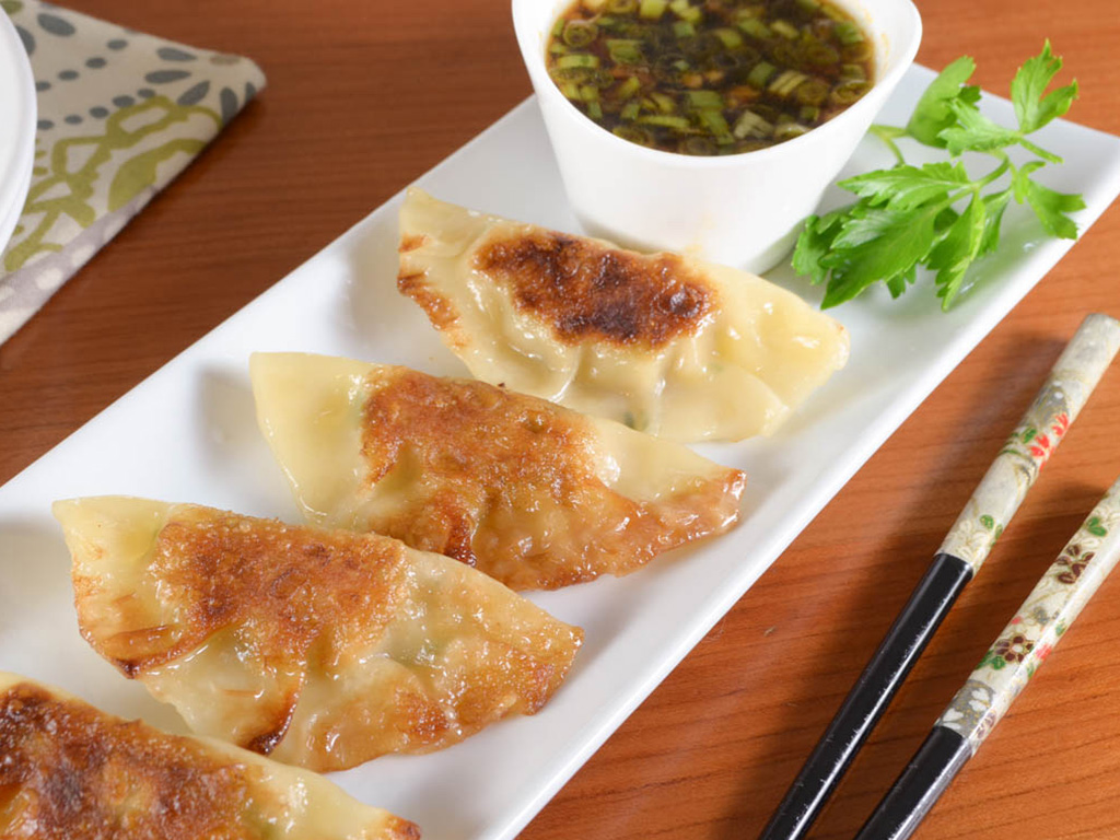 Order A11. Pot Stickers (6pcs) food online from Pho Vieng store, Fort Worth on bringmethat.com