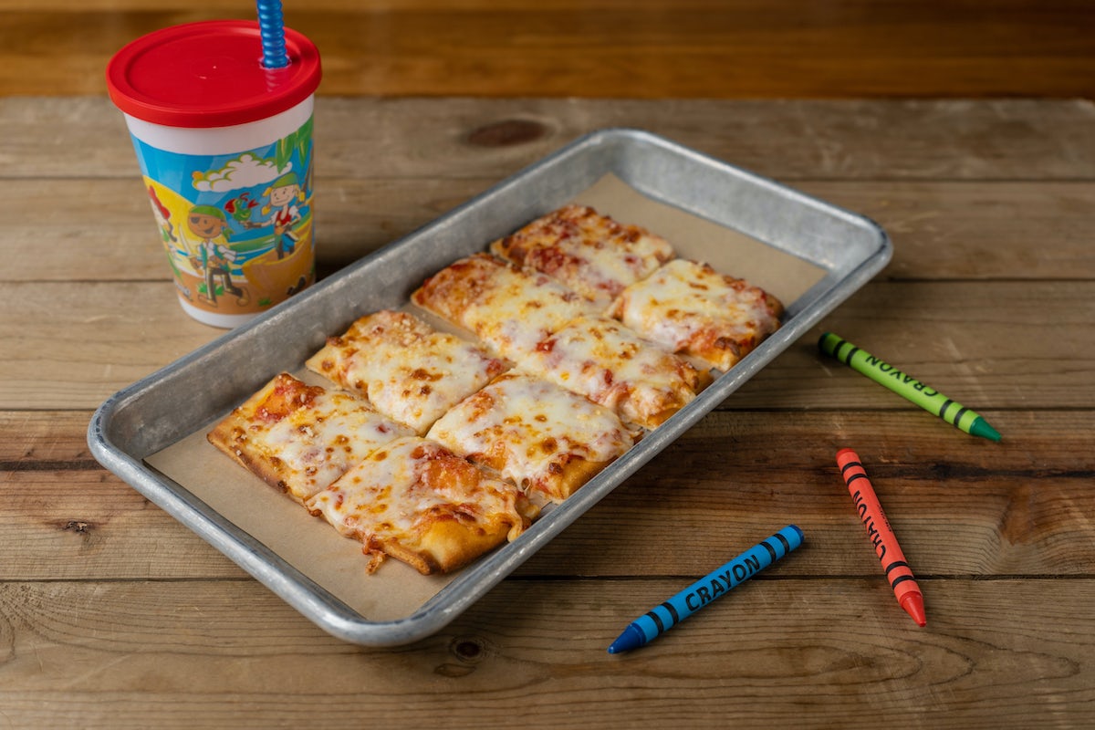 Order Kids Cheese Flatbread food online from Bar Louie store, West Des Moines on bringmethat.com