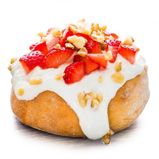 Order Strawberries & Cream Roll* food online from Cinnaholic store, Arlington on bringmethat.com