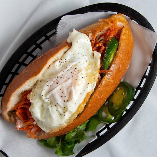 Order Bibo's Super Baguette and Egg food online from Bibo's Cafe store, Harris County on bringmethat.com