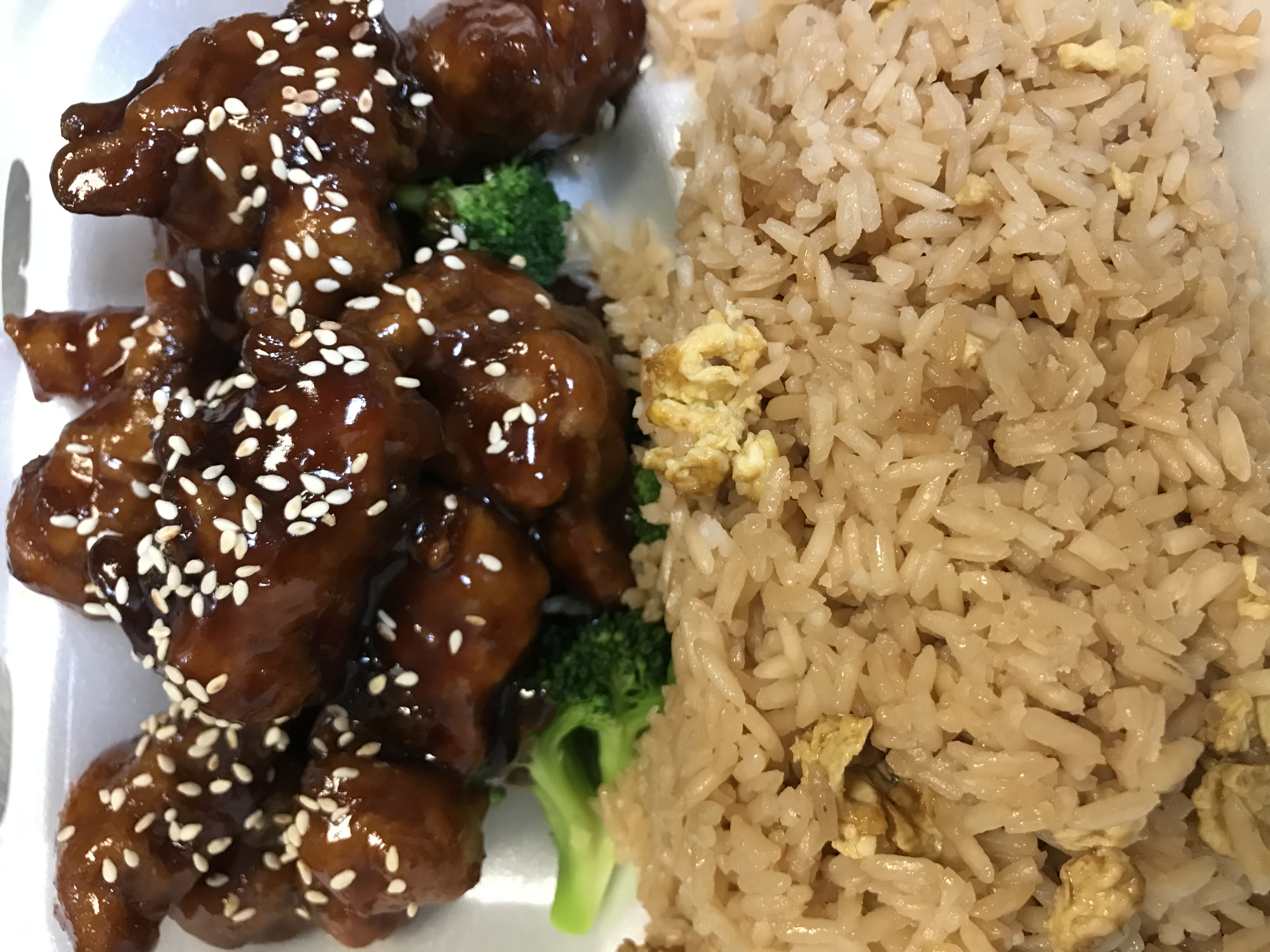 Order 27. Sesame Chicken Daily Special food online from China Pavillion Restaurant store, Irving on bringmethat.com