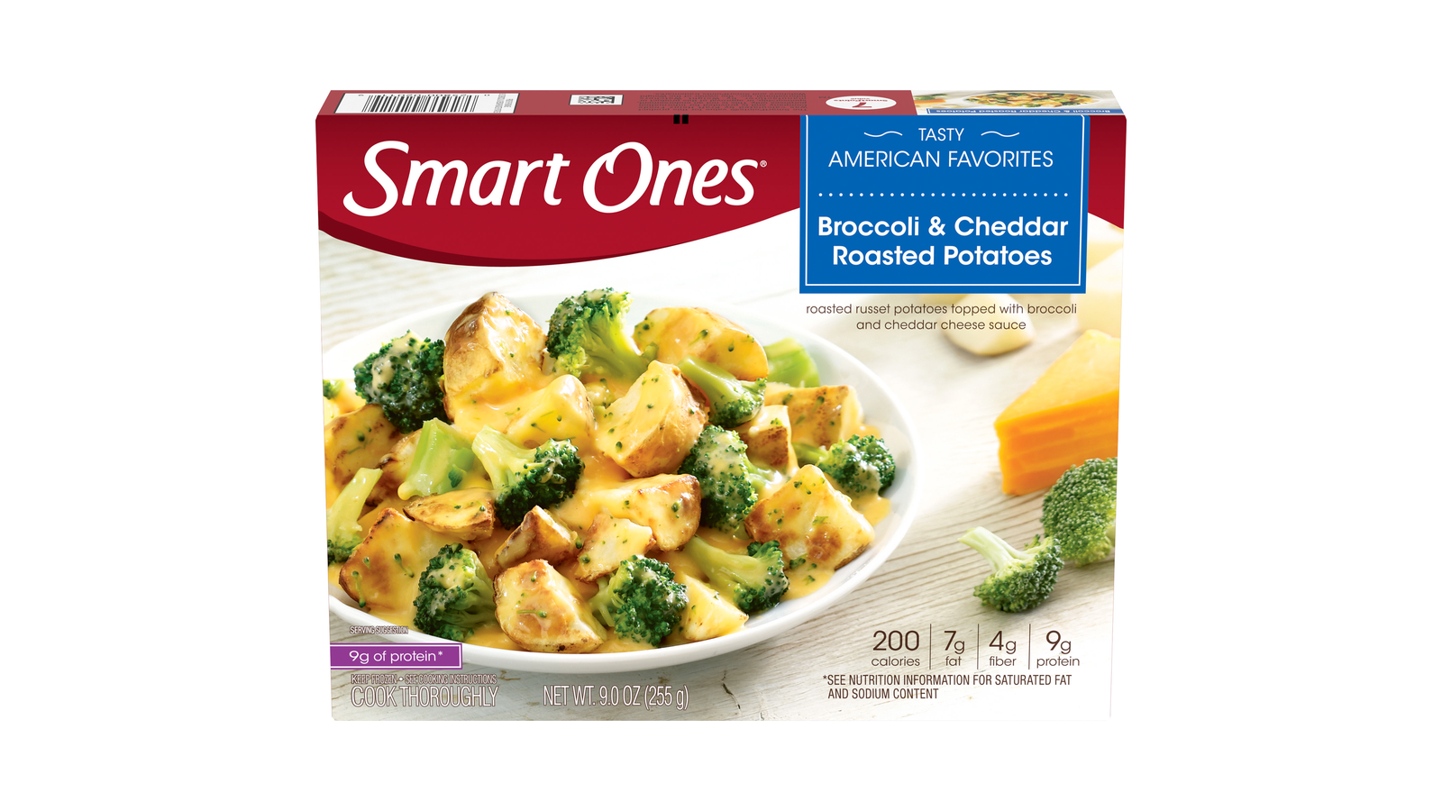 Order Smart Ones Broccoli & Cheddar Roasted Potatoes Frozen Meal, 9 Oz Box food online from Lula Convenience Store store, Evesham on bringmethat.com