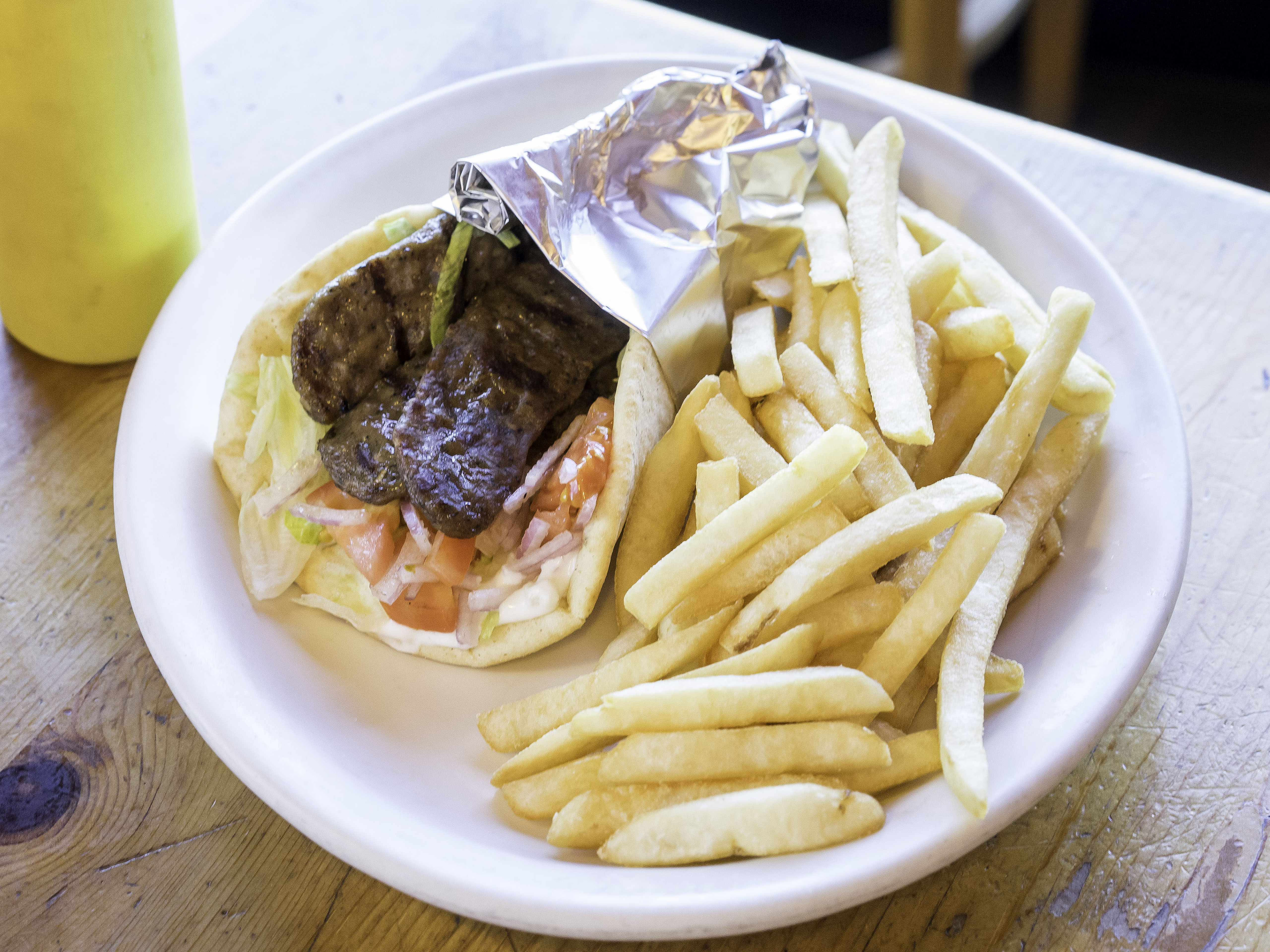 Order Lamb and Beef Gyro food online from Elliott Bay Pizza store, Seattle on bringmethat.com