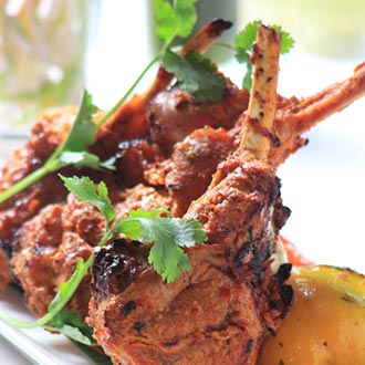 Order Lamb Chops Platter food online from Mazaa Indian Kitchen store, Pittsburgh on bringmethat.com