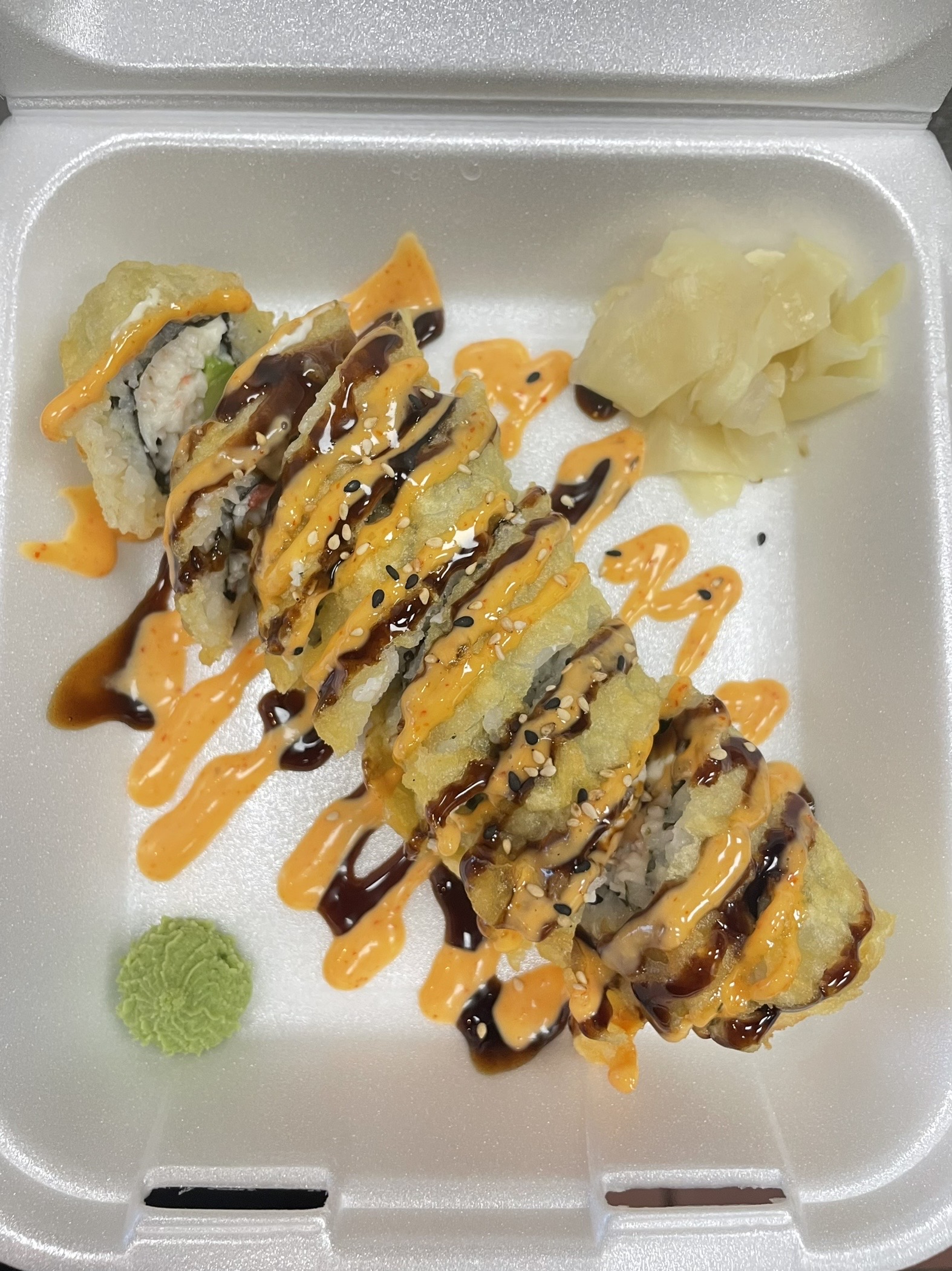 Order Fried Creamy Cali Roll food online from Mr. sushi store, Las Vegas on bringmethat.com