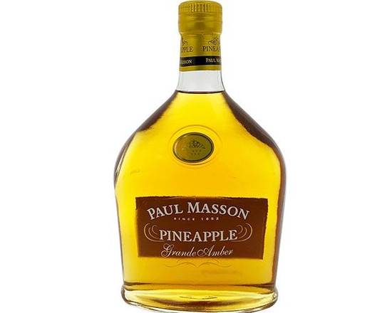 Order Paul Masson, Pineapple Grande Amber Brandy · 750 mL food online from House Of Wine store, New Rochelle on bringmethat.com