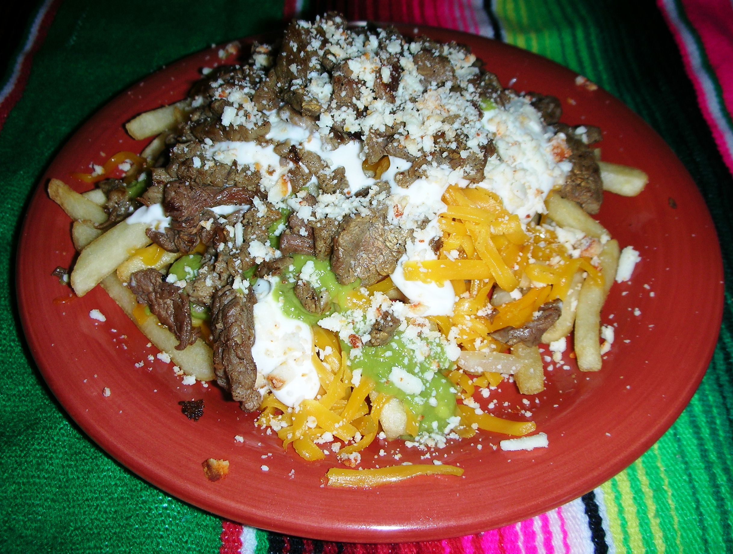 Order Super Carne Asada Fries food online from El Compadre Taco Shop store, El Cajon on bringmethat.com