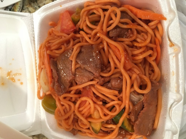 Order Tomato Beef Chow Mein food online from South North Dragon Chinese Restaurant store, Antioch on bringmethat.com