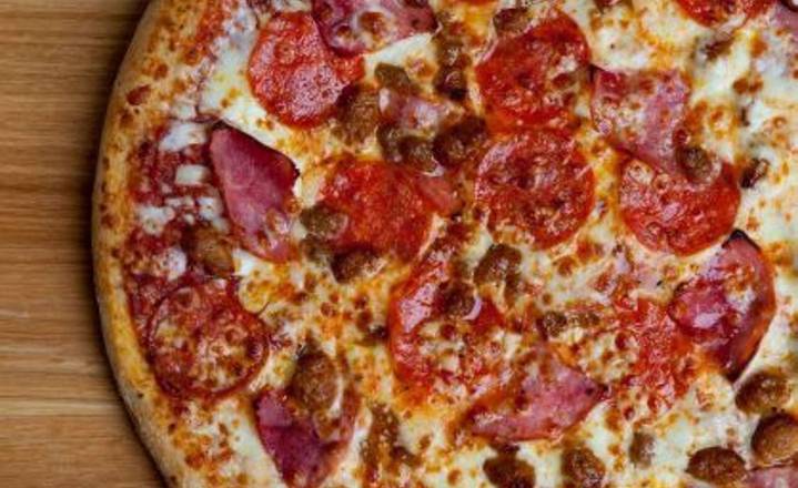 Order All Meats Pizza food online from Pepperoni's Pizza store, Houston on bringmethat.com