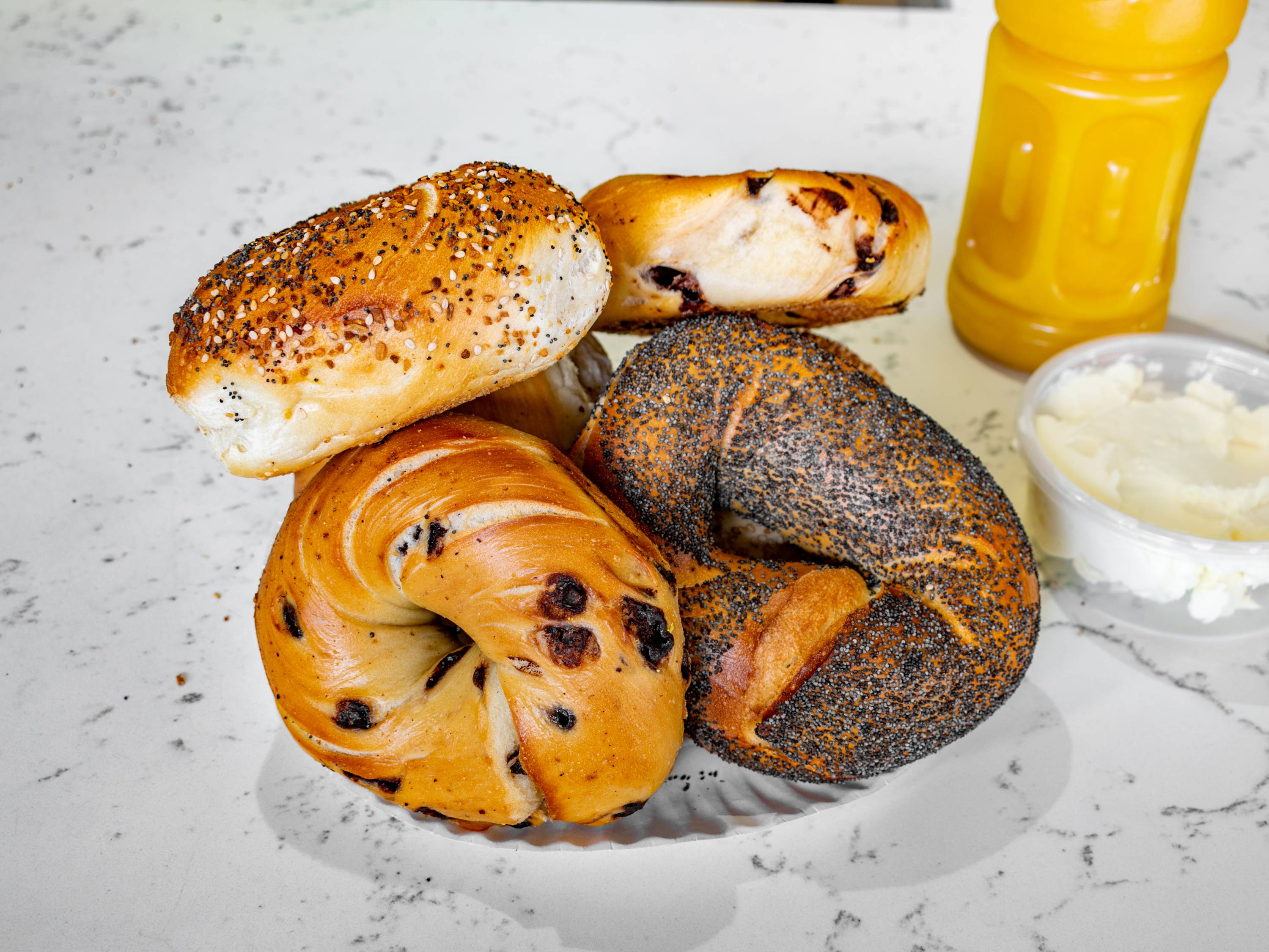 Order Care Package #1 food online from Bagels On the Hudson store, Hoboken on bringmethat.com