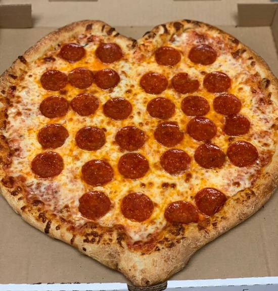Order Heart Shaped Small Pizza food online from The Pizza Cutters store, Syracuse on bringmethat.com