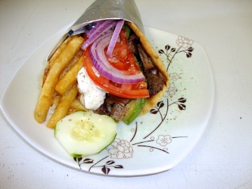 Order Beef and Lamb Gyro Sandwich food online from Yummy Gyro store, Willston Park on bringmethat.com