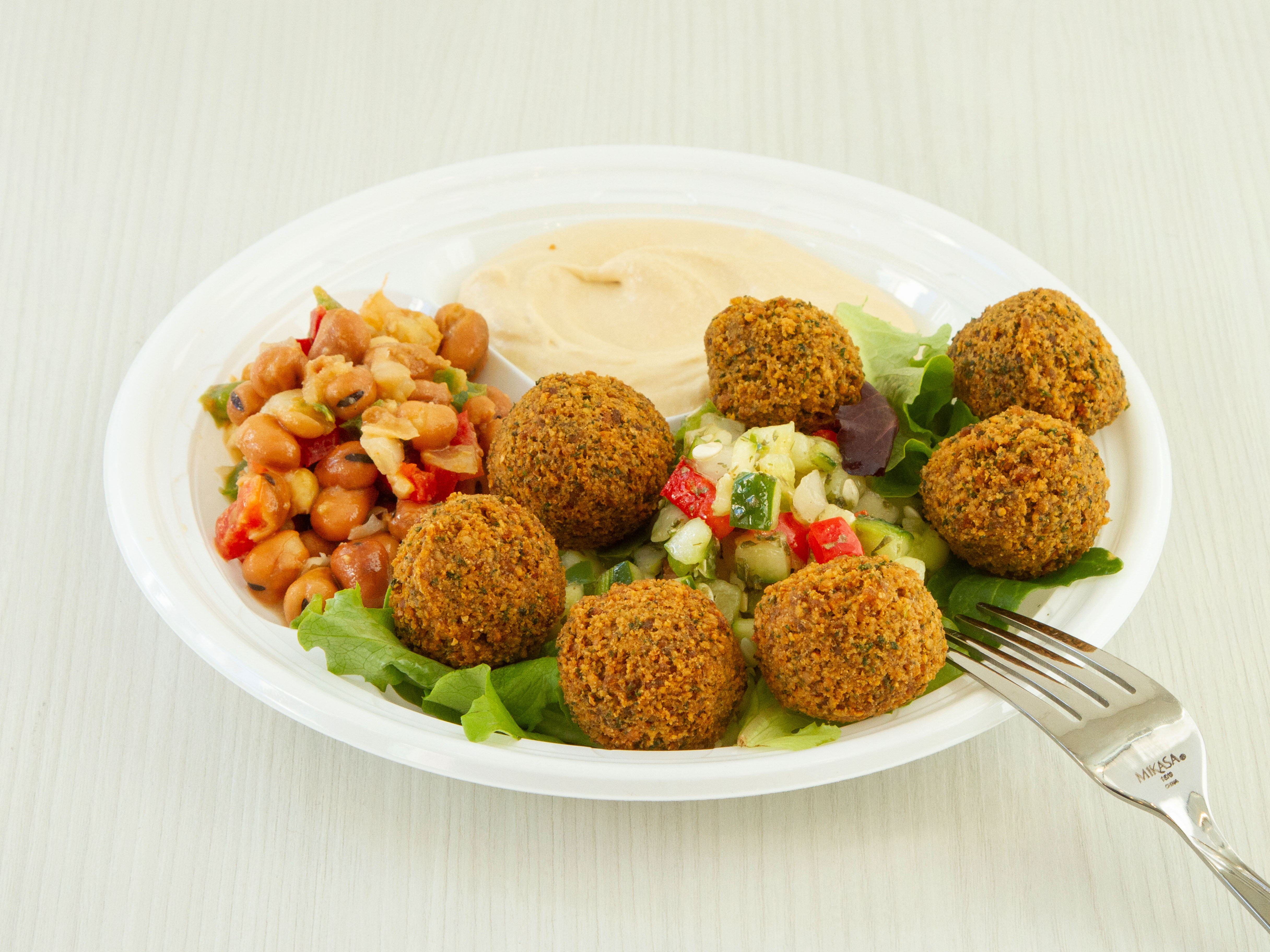 Order Triple Veggie Platter food online from Aleppo Palace store, Cambridge on bringmethat.com
