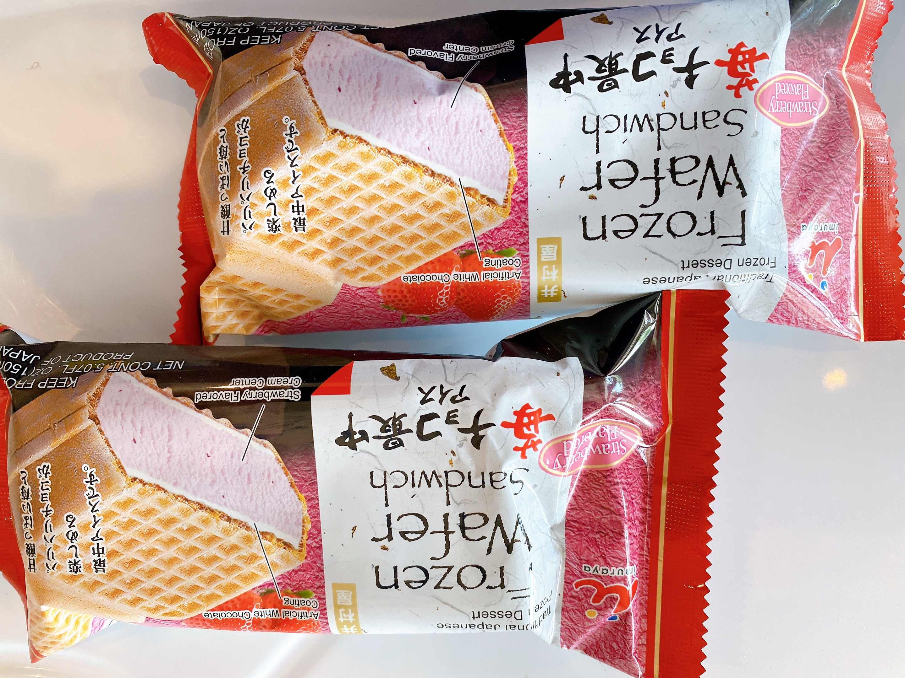 Order Strawberry Ice Cream Wafer Sandwich  food online from Pho Ever store, Newark on bringmethat.com