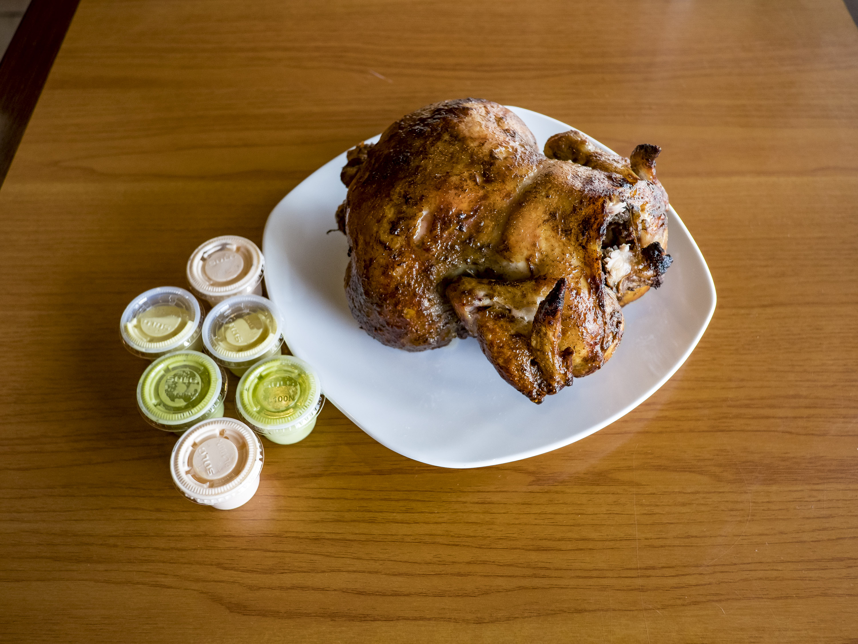 Order #1 Whole Chicken and 3 Large Sides Family Special food online from Gio's Chicken store, Silver Spring on bringmethat.com