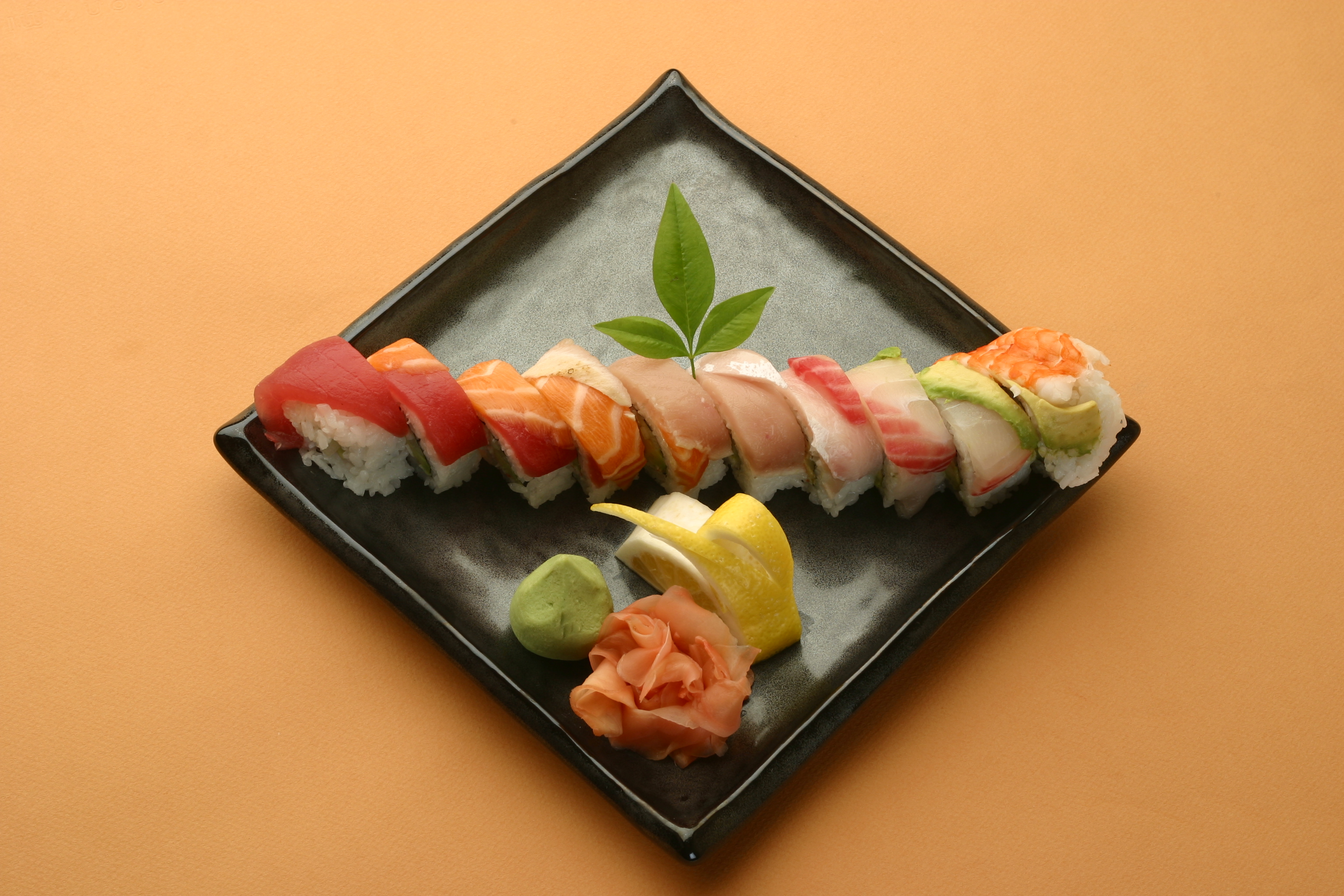 Order 63. Rainbow Roll Special food online from Oeeshi Japaness Grill store, San Juan Capistrano on bringmethat.com