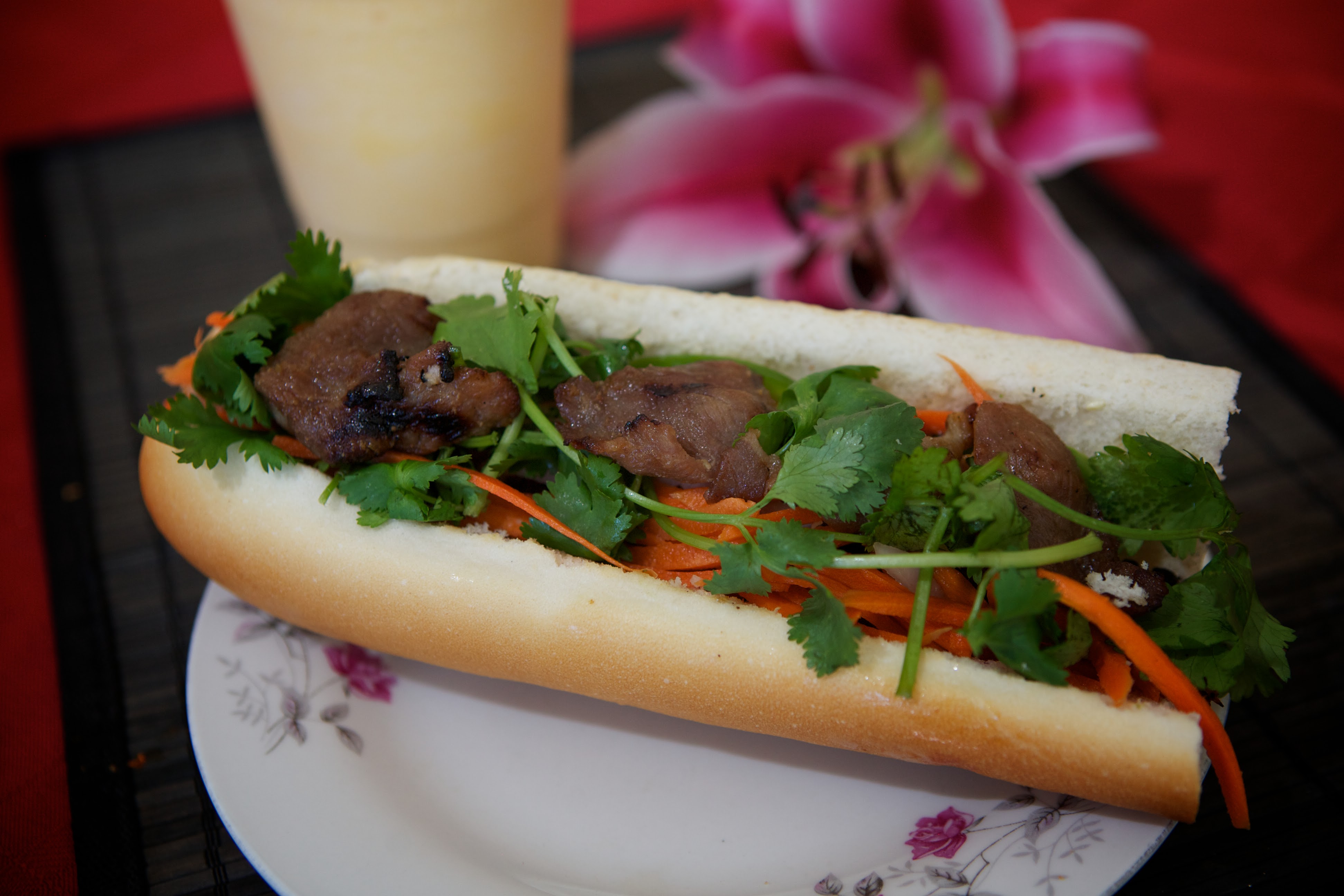 Order BBQ Pork Vietnamese Sandwich food online from Le Paradis store, hayward on bringmethat.com