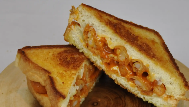 Order Buffalo Popcorn Shrimp Grilled Cheese Sandwich food online from Phantom Fire Grill store, Greenville on bringmethat.com