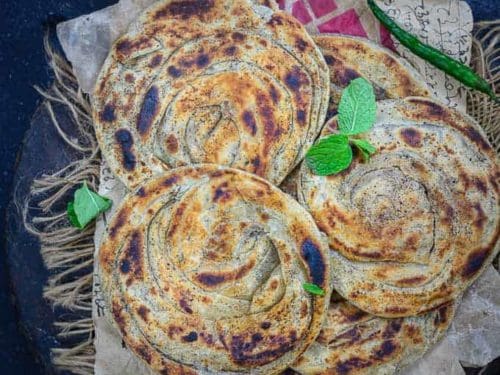 Order Pudina Paratha food online from Shimla Peppers store, Naperville on bringmethat.com