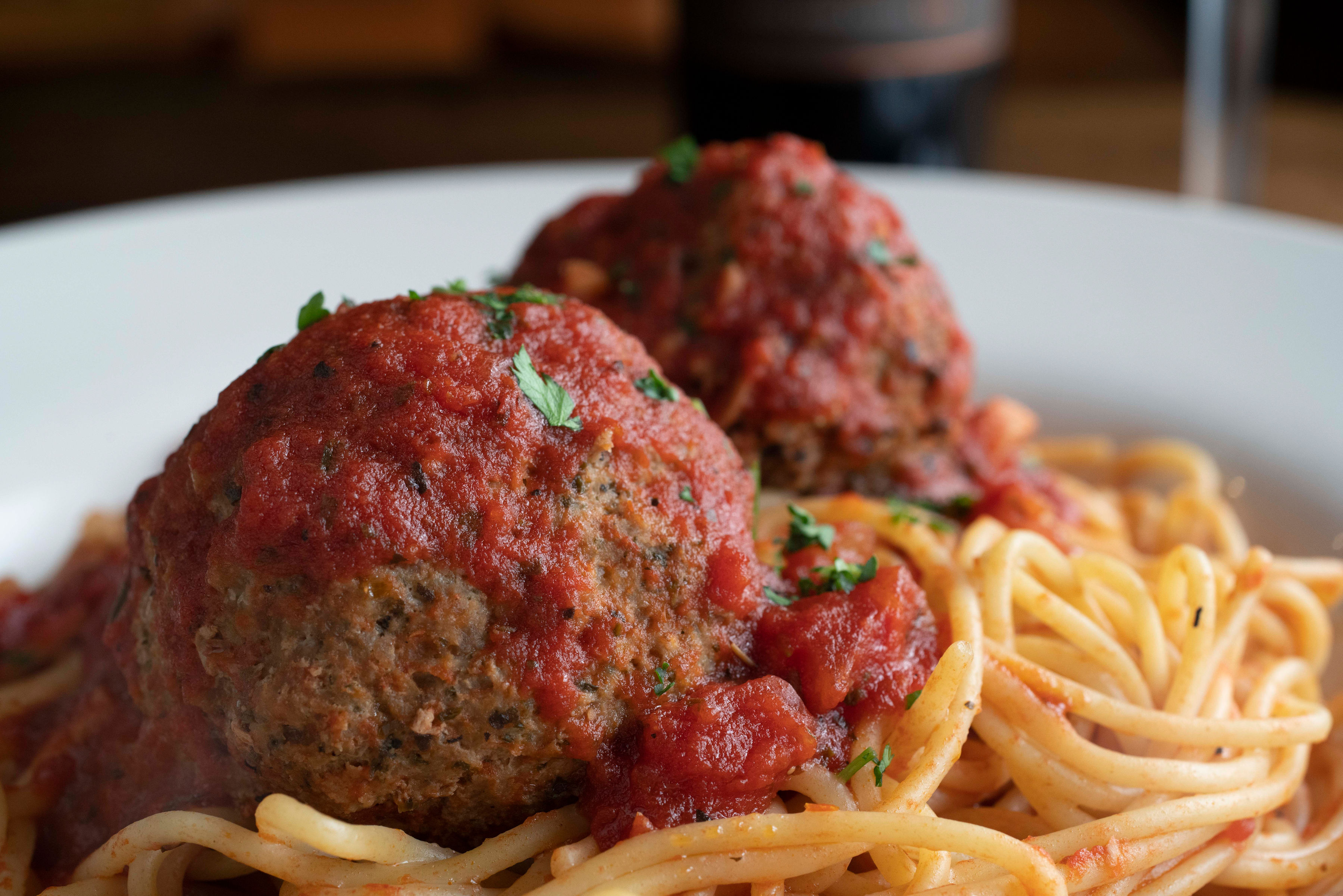 Order Spaghetti with Meatballs food online from Benvenuto's italian grill store, Madison on bringmethat.com