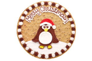 Order Merry Christmas Penguin Cookie Cake food online from American Deli on Broad St. store, Athens on bringmethat.com