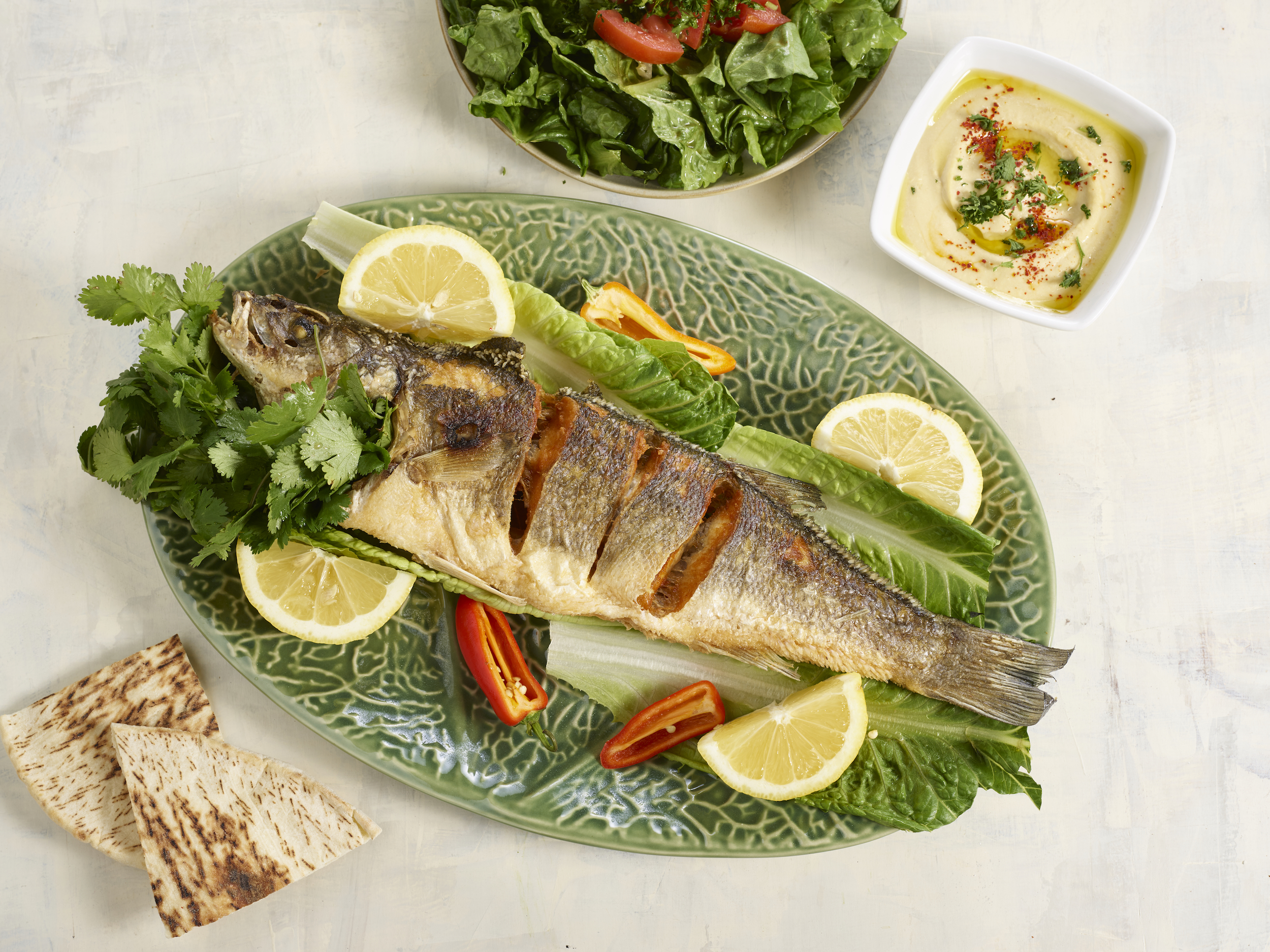 Order Fresh Mediterranean Fish food online from Esso Mediterranean Bistro store, Encino on bringmethat.com