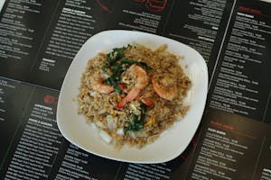 Order 45. Basil Fried Rice food online from Miko Thai Kitchen store, Hudson on bringmethat.com